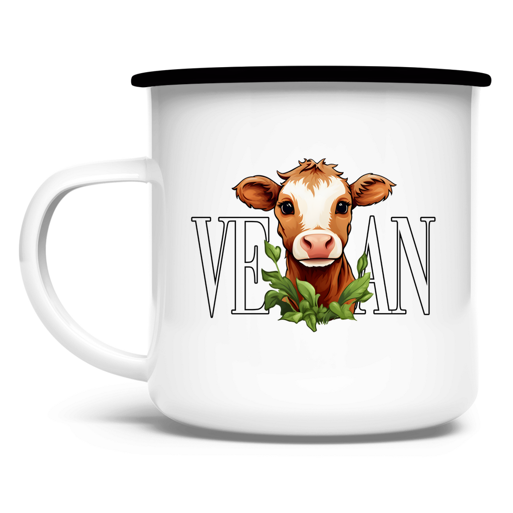 VEGAN KUH | EMAILLE TASSE