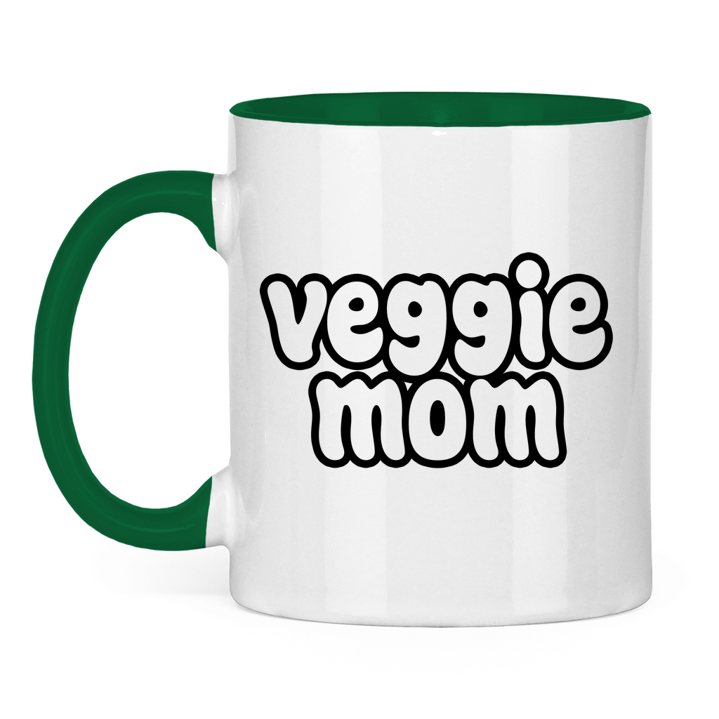 Veggie Mom | Tasse zweifarbig