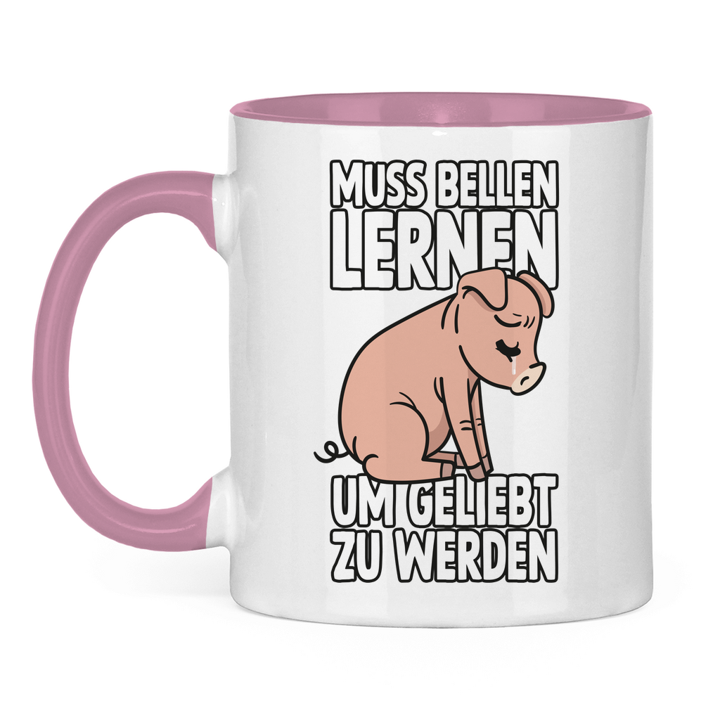 MUSS BELLEN LERNEN | TASSE ZWEIFARBIG