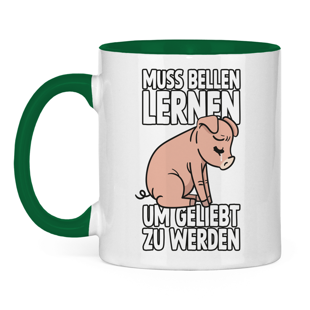 MUSS BELLEN LERNEN | TASSE ZWEIFARBIG