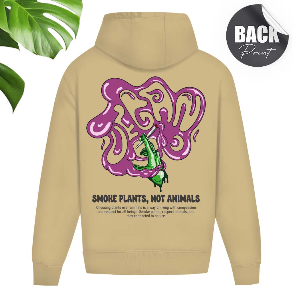 Vegan Smoke | Oversize Herren Hoodie