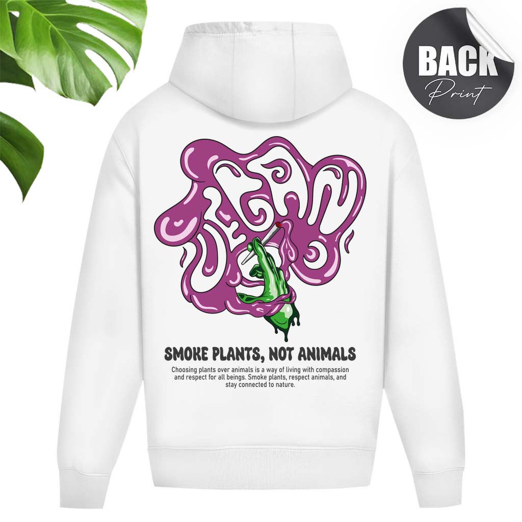 Vegan Smoke | Oversize Herren Hoodie