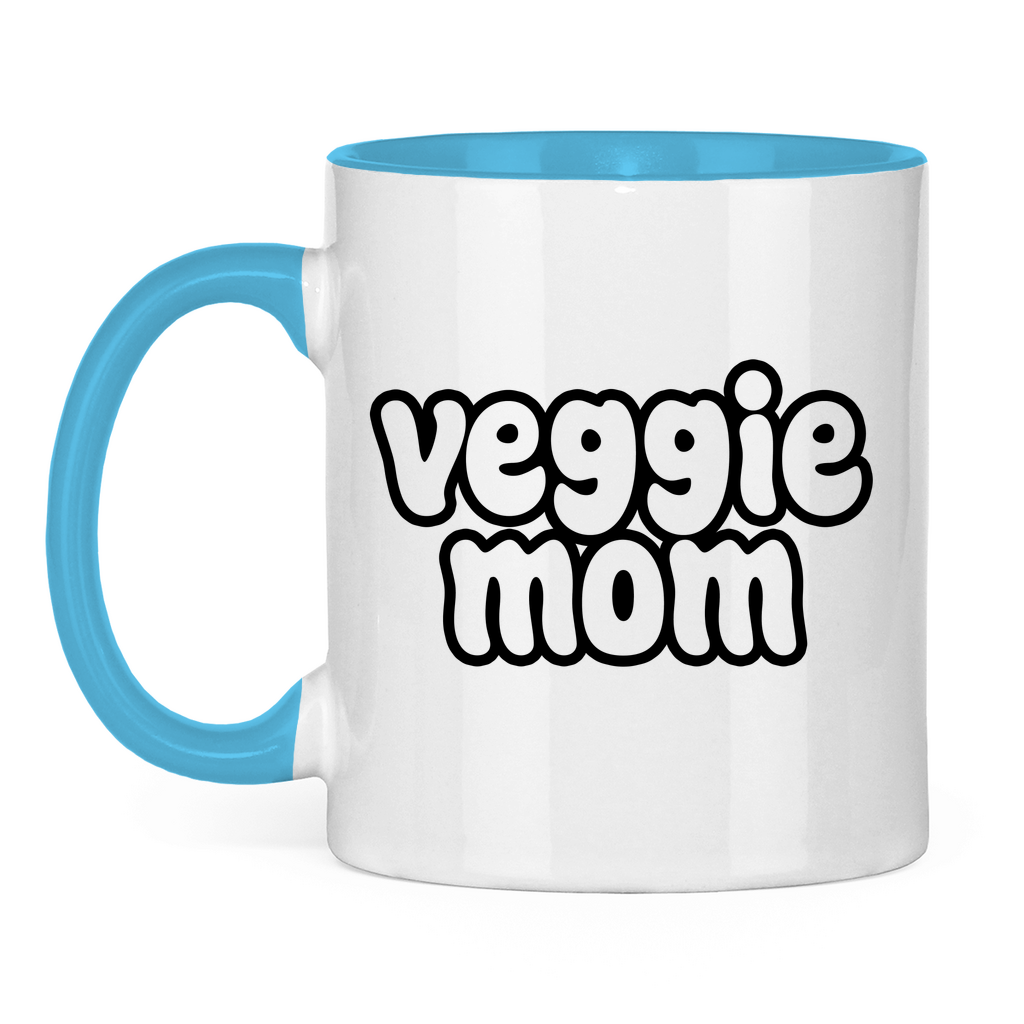 Veggie Mom | Tasse zweifarbig