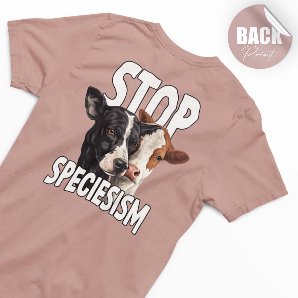 STOP SPECIESISM | DAMEN PREMIUM BIO SHIRT | BACK PRINT