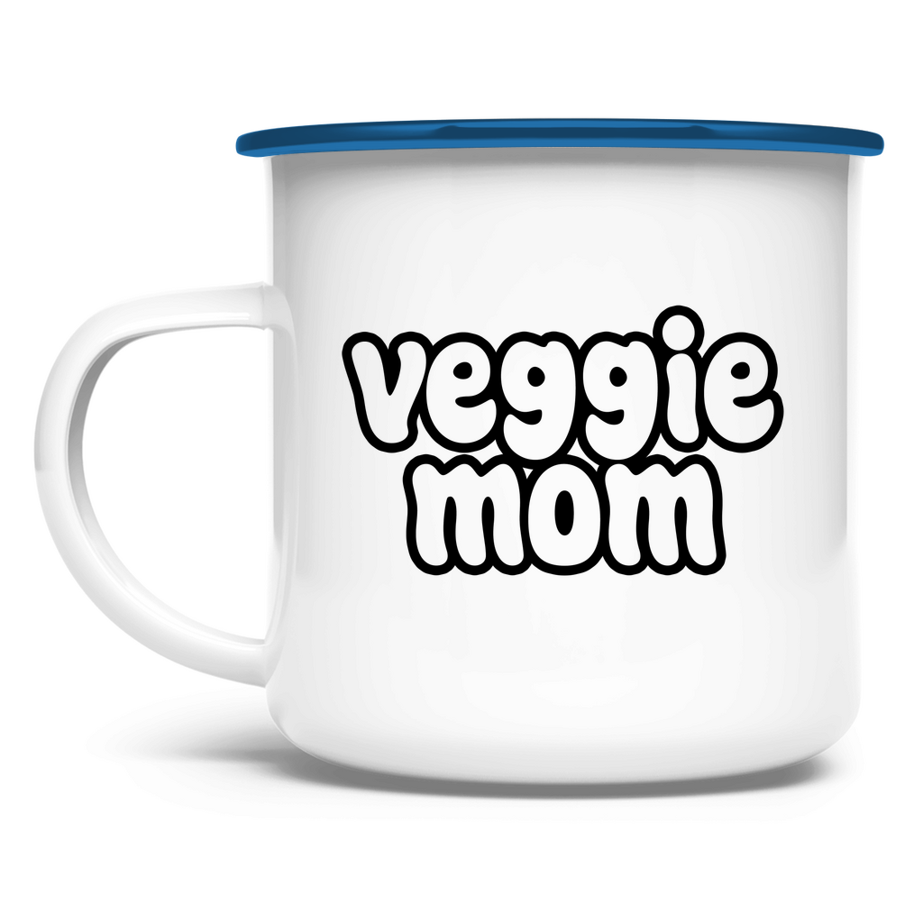 Veggie Mom | Emaille Tasse