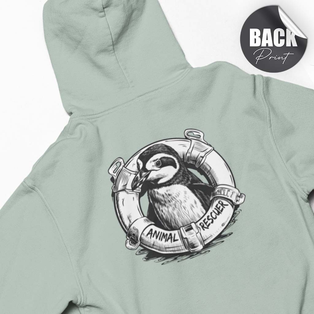 TIERRETTUNG | HERREN PREMIUM BIO HOODIE | BACK PRINT