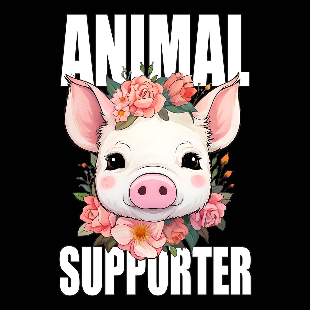 ANIMAL SUPPORTER | DAMEN PREMIUM BIO HOODIE | BACK PRINT