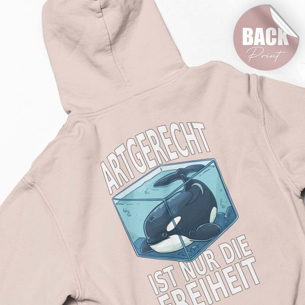 FREIHEIT | DAMEN PREMIUM BIO HOODIE | BACK PRINT