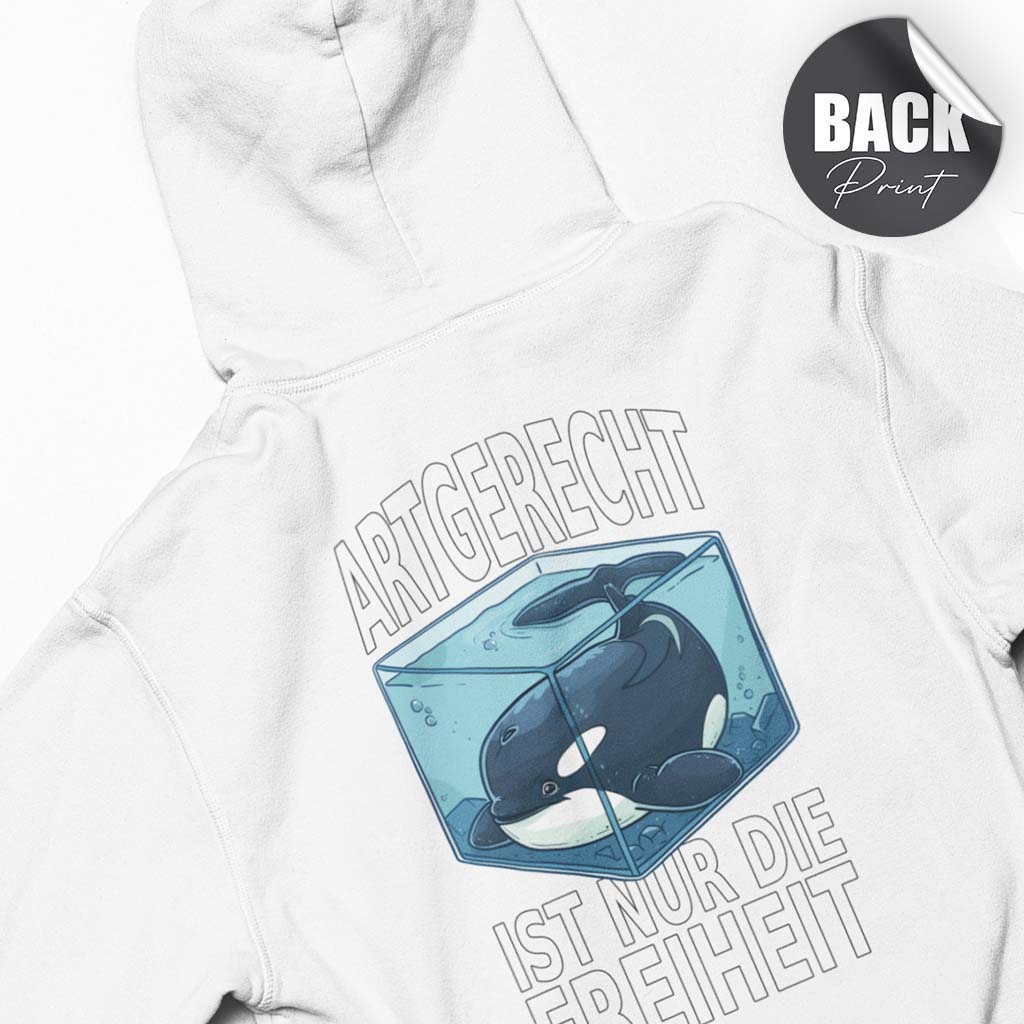 FREIHEIT | HERREN PREMIUM BIO HOODIE | BACK PRINT