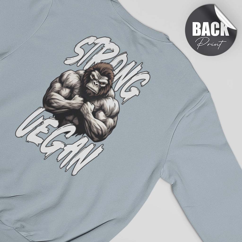 STRONG VEGAN | HERREN PREMIUM BIO SWEATSHIRT | BACK PRINT