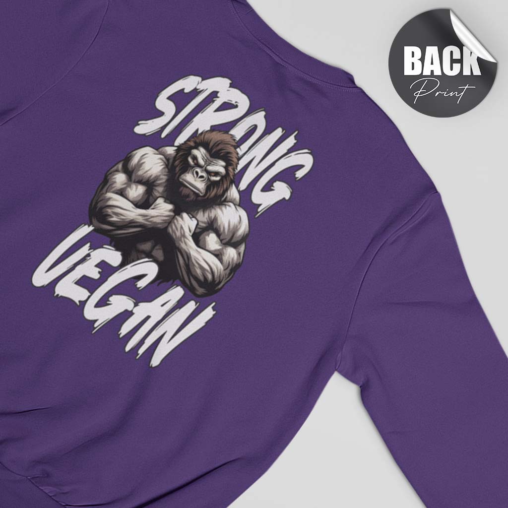 STRONG VEGAN | HERREN PREMIUM BIO SWEATSHIRT | BACK PRINT