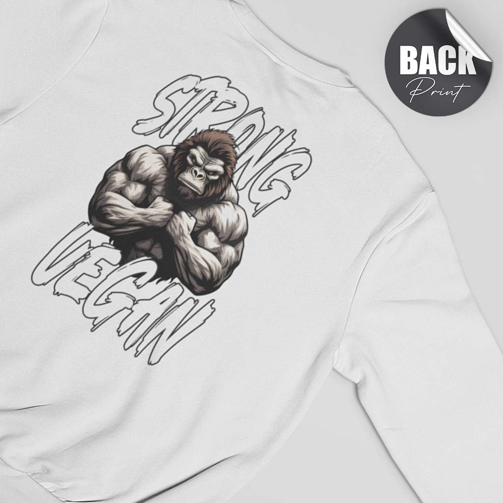 STRONG VEGAN | HERREN PREMIUM BIO SWEATSHIRT | BACK PRINT