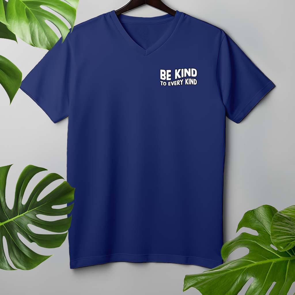 BE KIND TO EVERY KIND | HERREN PREMIUM V-NECK BIO SHIRT