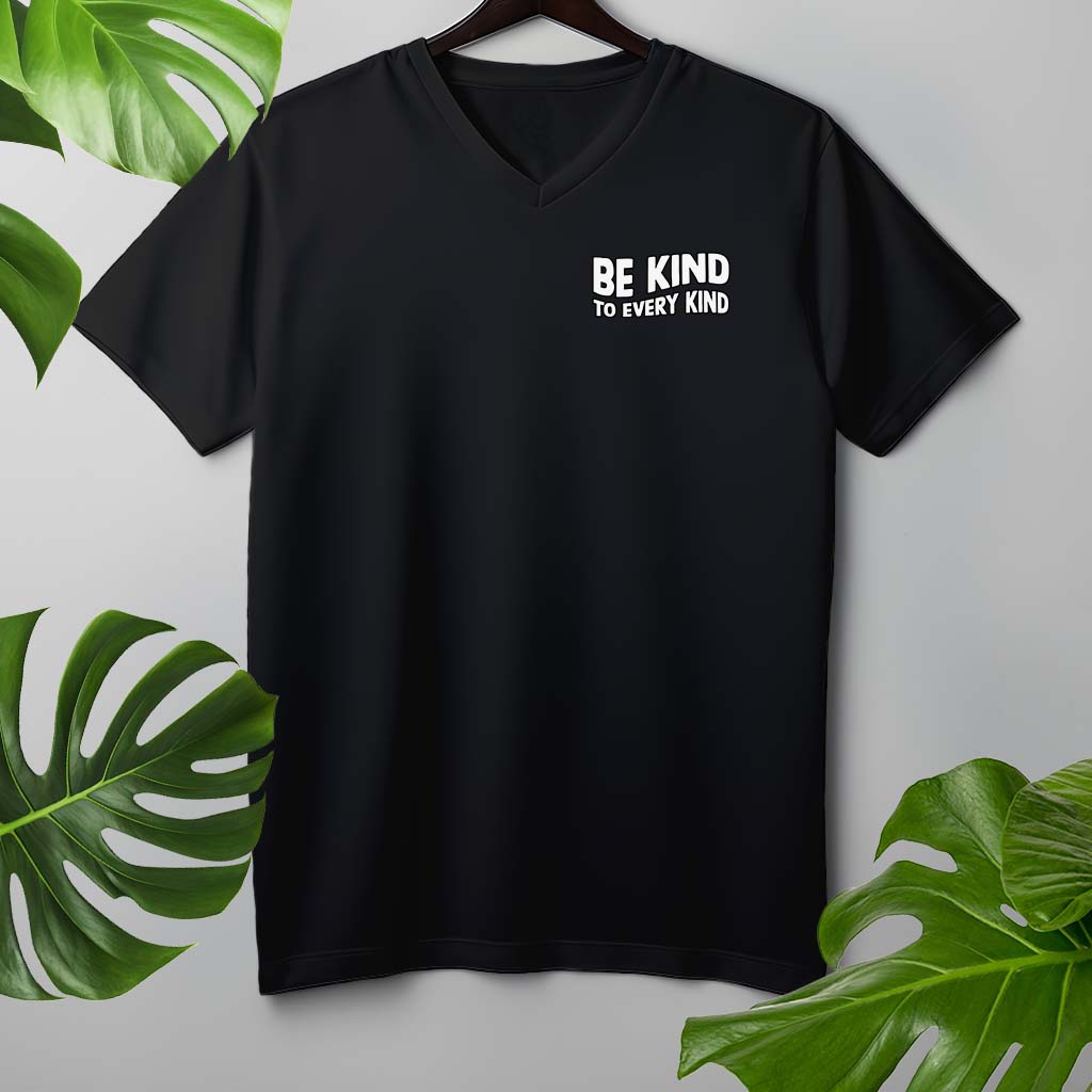 BE KIND TO EVERY KIND | HERREN PREMIUM V-NECK BIO SHIRT