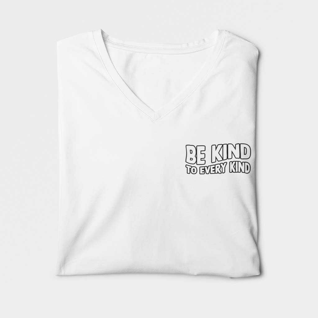 BE KIND TO EVERY KIND | HERREN PREMIUM V-NECK BIO SHIRT