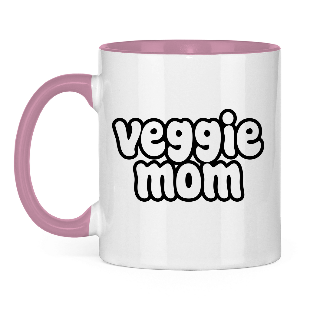 Veggie Mom | Tasse zweifarbig