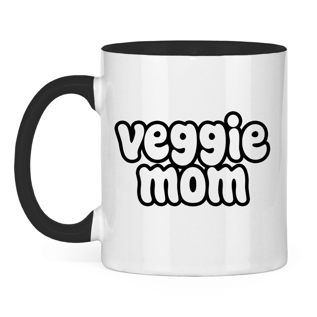 Veggie Mom | Tasse zweifarbig