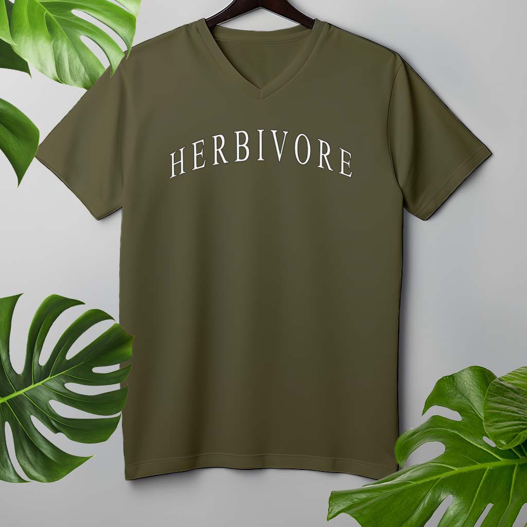 HERBIVORE | HERREN PREMIUM V-NECK BIO SHIRT