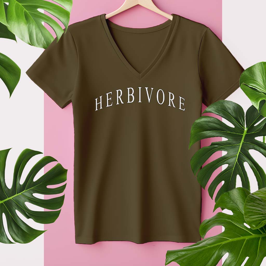 HERBIVORE | DAMEN PREMIUM V-NECK BIO SHIRT