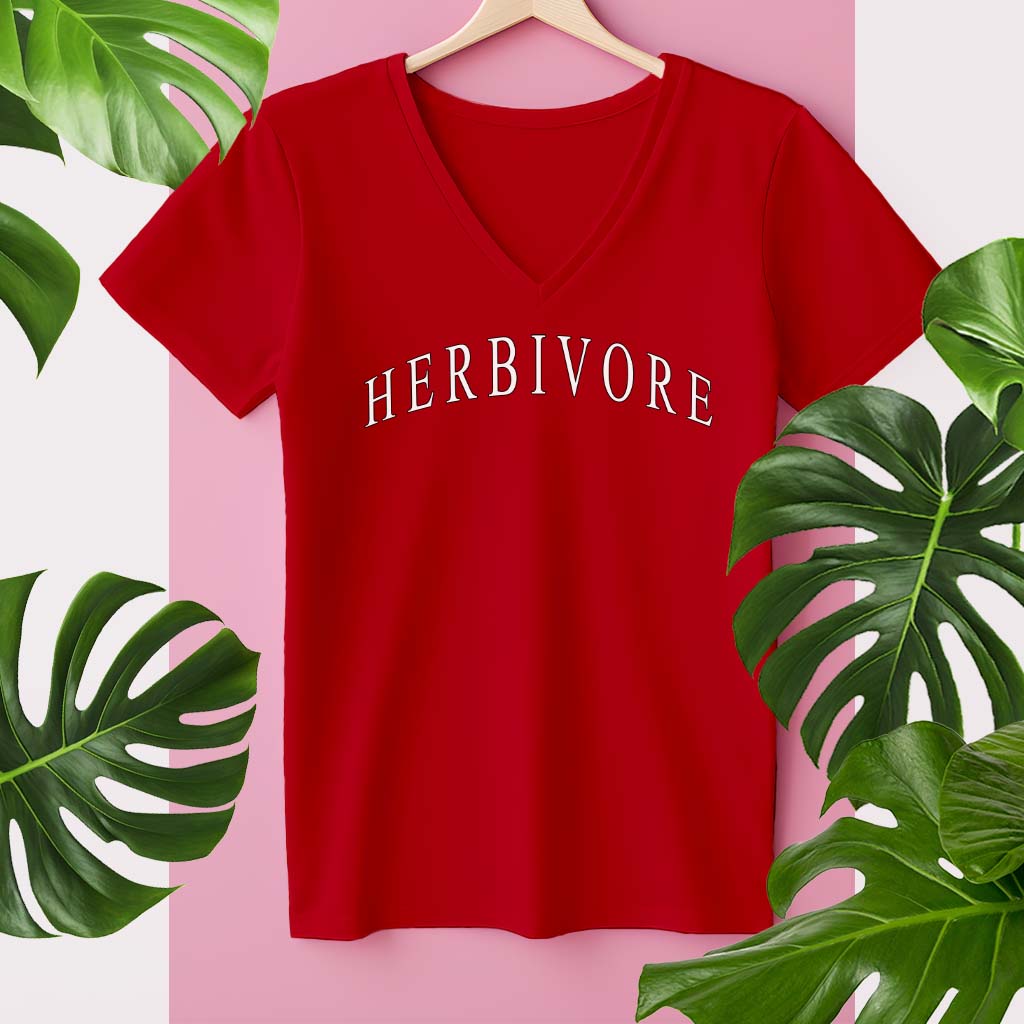 HERBIVORE | DAMEN PREMIUM V-NECK BIO SHIRT