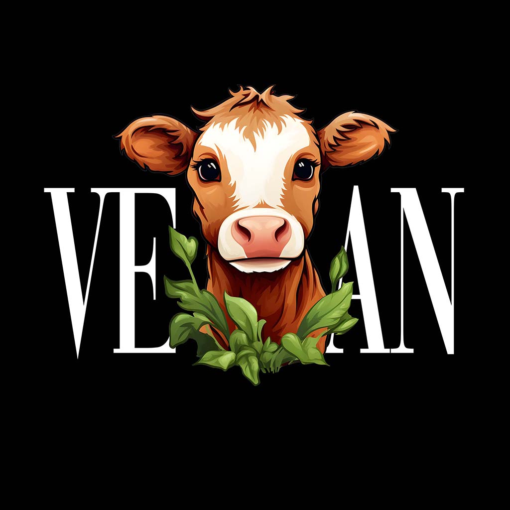 VEGAN KUH | DAMEN PREMIUM BIO SWEATSHIRT