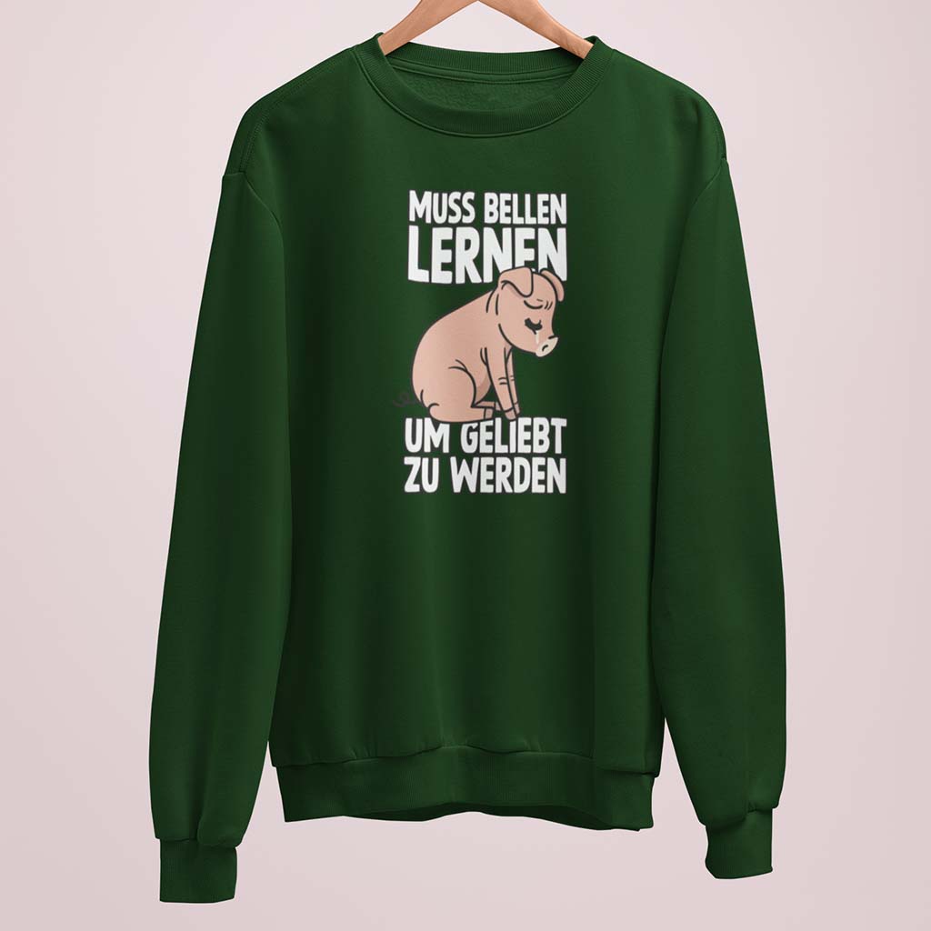 MUSS BELLEN LERNEN | DAMEN PREMIUM BIO SWEATSHIRT