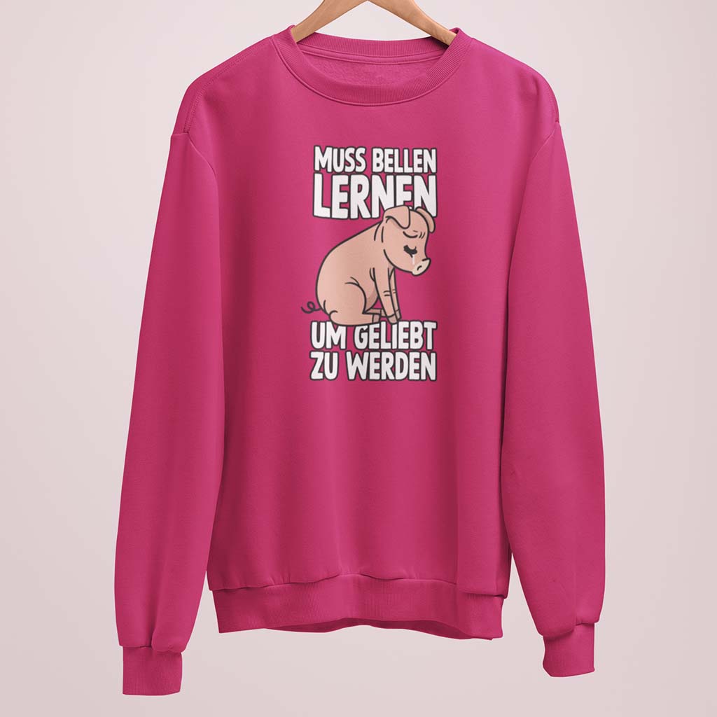 MUSS BELLEN LERNEN | DAMEN PREMIUM BIO SWEATSHIRT