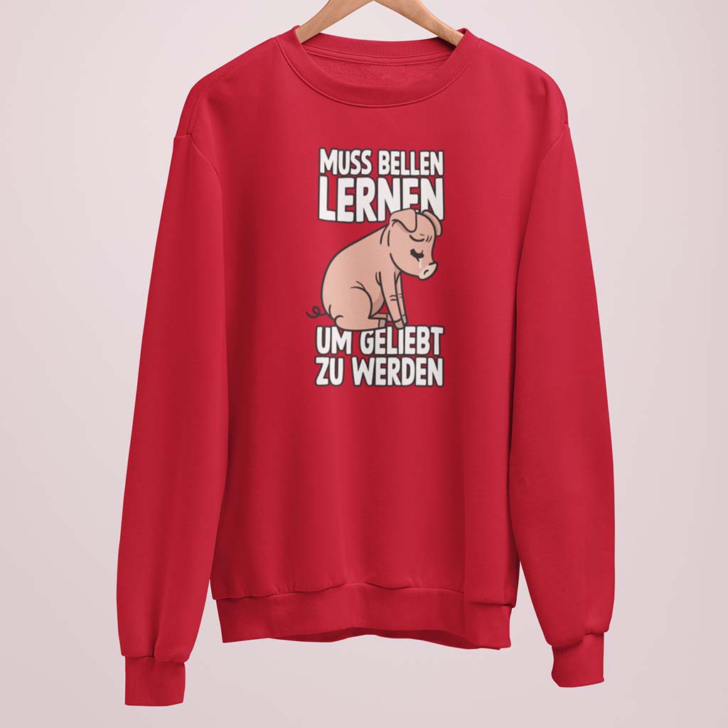 MUSS BELLEN LERNEN | DAMEN PREMIUM BIO SWEATSHIRT