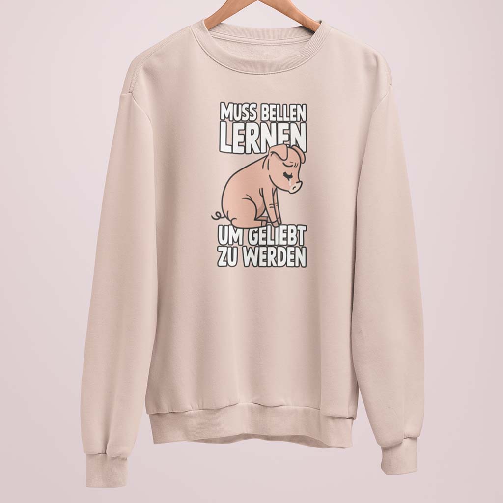 MUSS BELLEN LERNEN | DAMEN PREMIUM BIO SWEATSHIRT