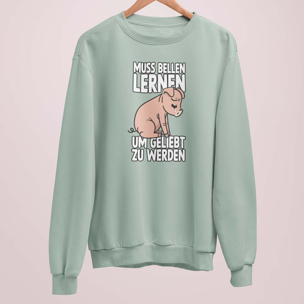 MUSS BELLEN LERNEN | DAMEN PREMIUM BIO SWEATSHIRT
