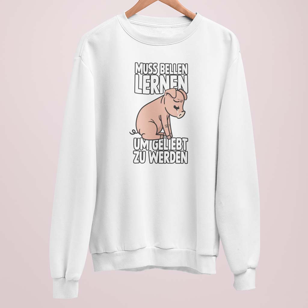 MUSS BELLEN LERNEN | DAMEN PREMIUM BIO SWEATSHIRT