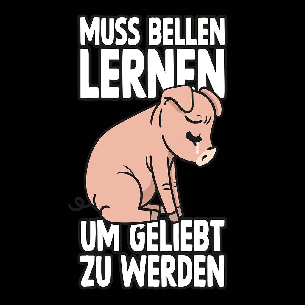 MUSS BELLEN LERNEN | DAMEN PREMIUM V-NECK BIO SHIRT