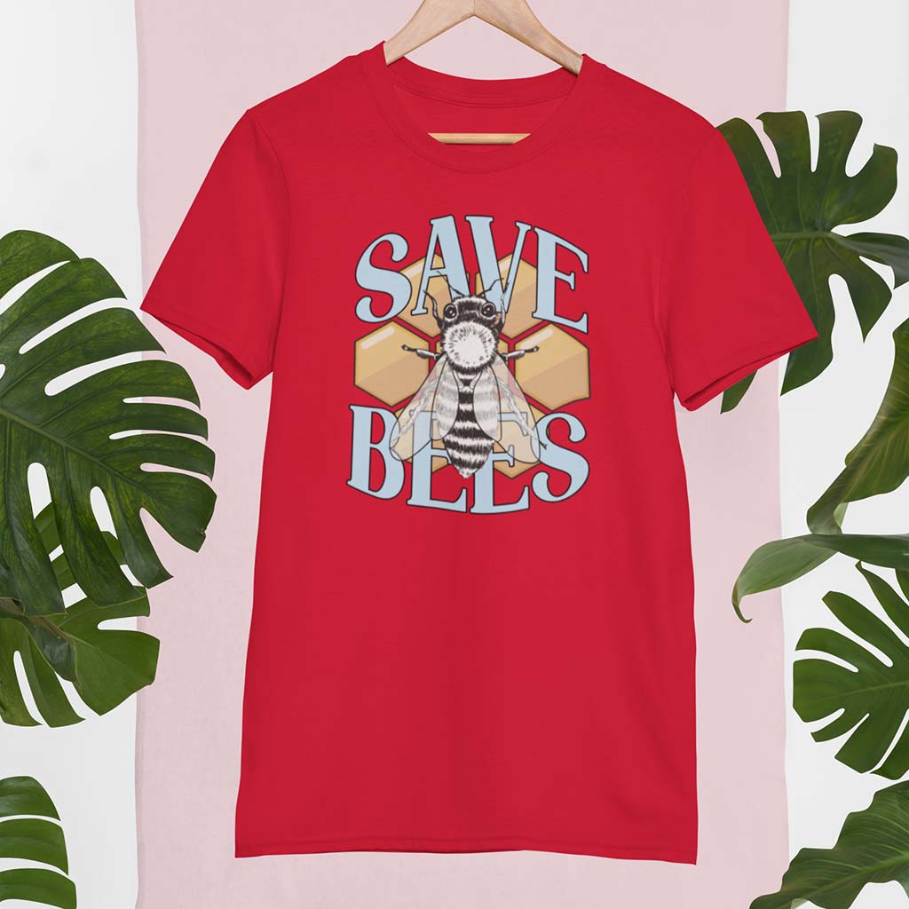 SAVE BEES | DAMEN PREMIUM BIO SHIRT
