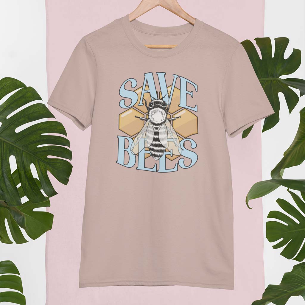 SAVE BEES | DAMEN PREMIUM BIO SHIRT