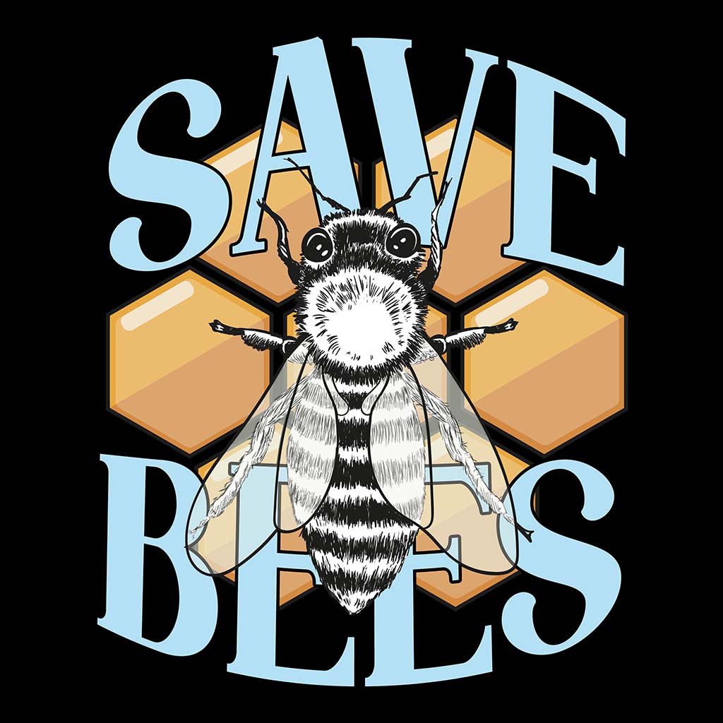 SAVE BEES | DAMEN PREMIUM BIO SHIRT