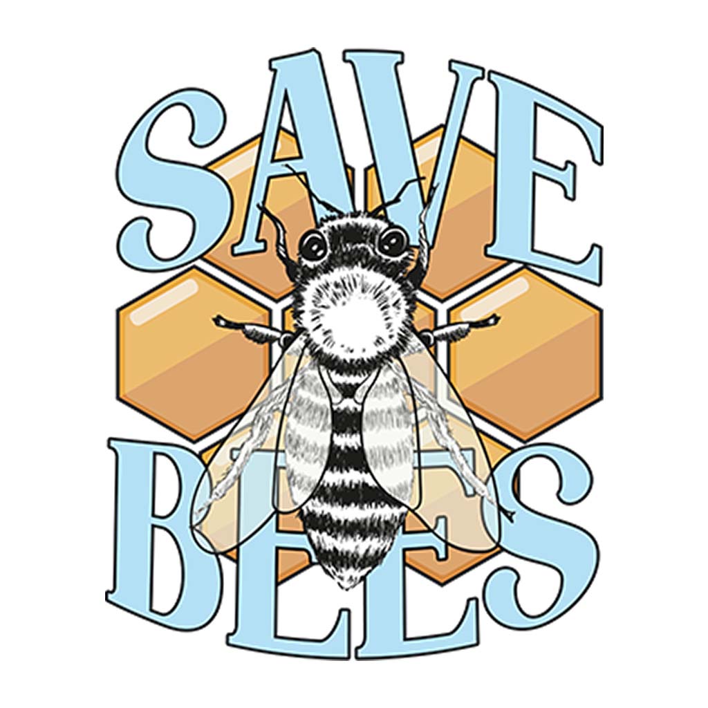 SAVE BEES | DAMEN PREMIUM V-NECK BIO SHIRT