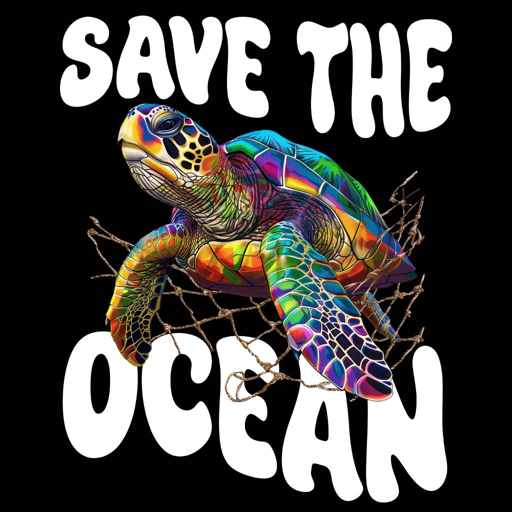 SAVE THE OCEAN | HERREN OVERSIZE HOODIE | BACK PRINT