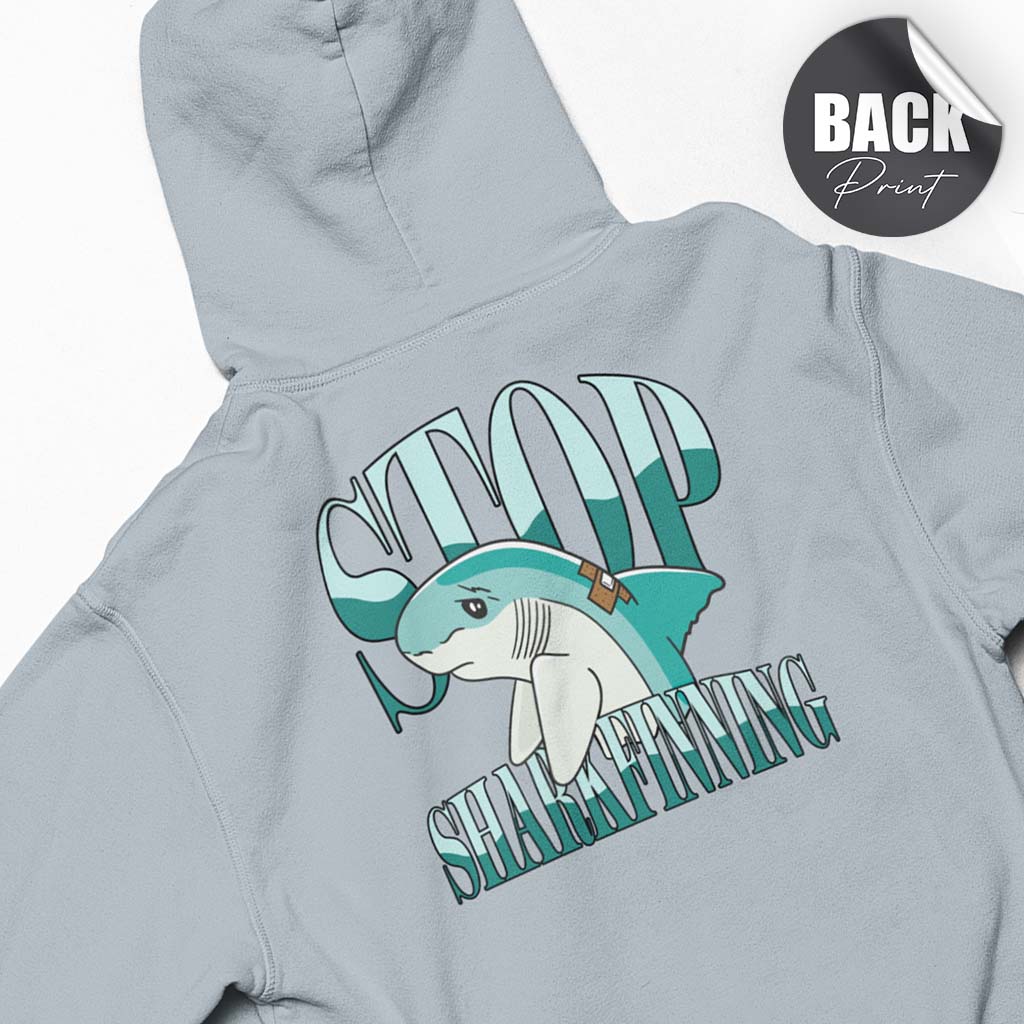 STOP SHARKFINNING | HERREN PREMIUM BIO HOODIE | BACK PRINT