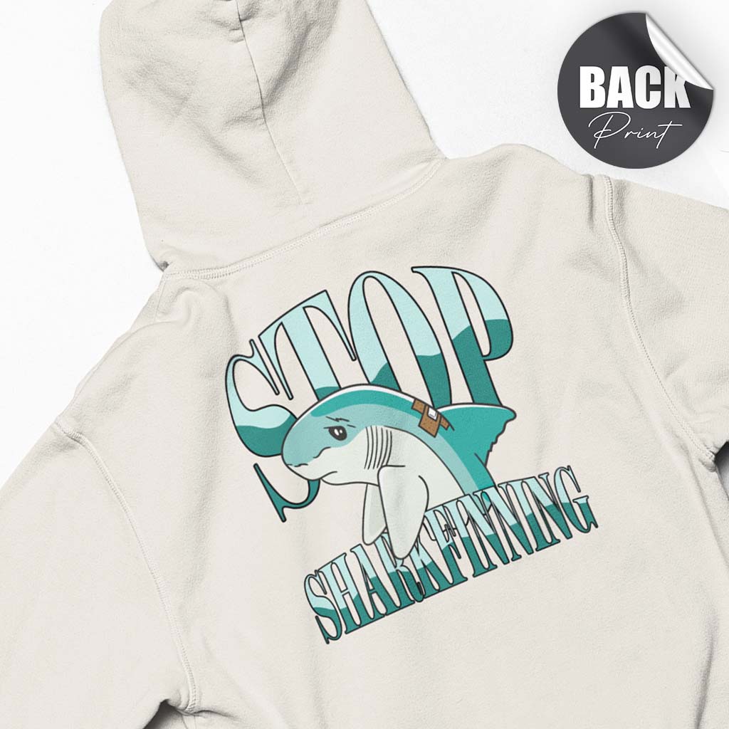 STOP SHARKFINNING | HERREN PREMIUM BIO HOODIE | BACK PRINT
