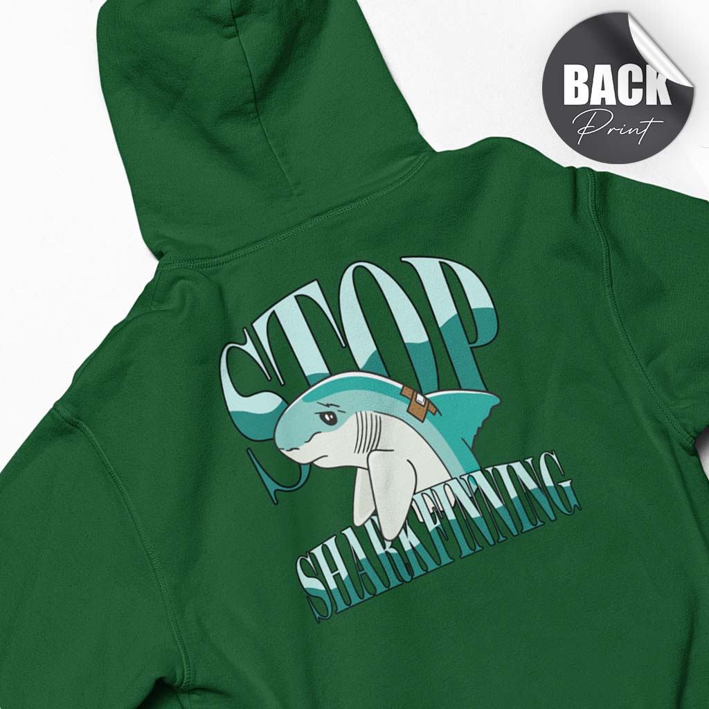 STOP SHARKFINNING | HERREN PREMIUM BIO HOODIE | BACK PRINT