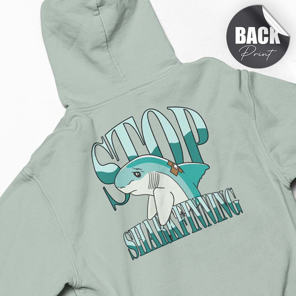 STOP SHARKFINNING | HERREN PREMIUM BIO HOODIE | BACK PRINT