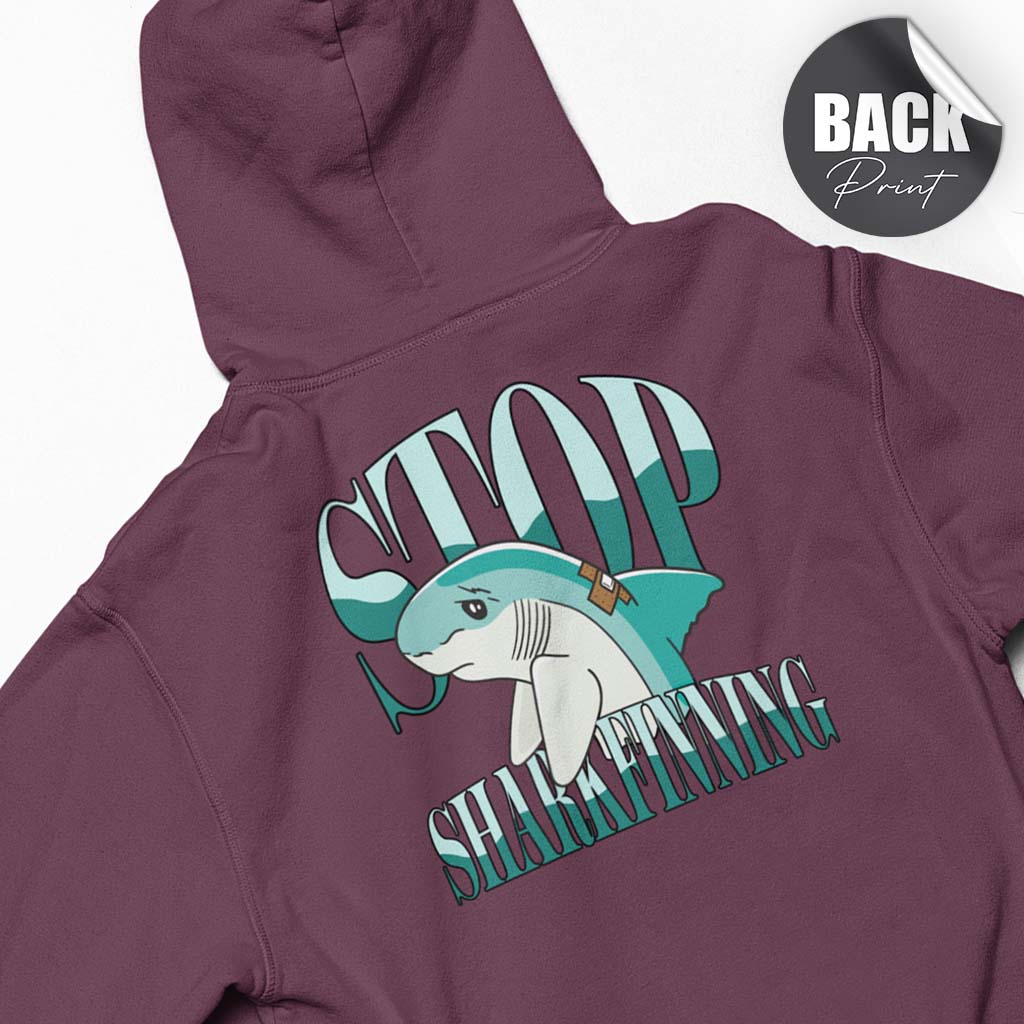 STOP SHARKFINNING | HERREN PREMIUM BIO HOODIE | BACK PRINT