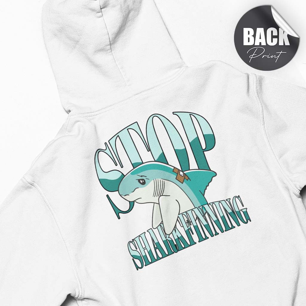 STOP SHARKFINNING | HERREN PREMIUM BIO HOODIE | BACK PRINT