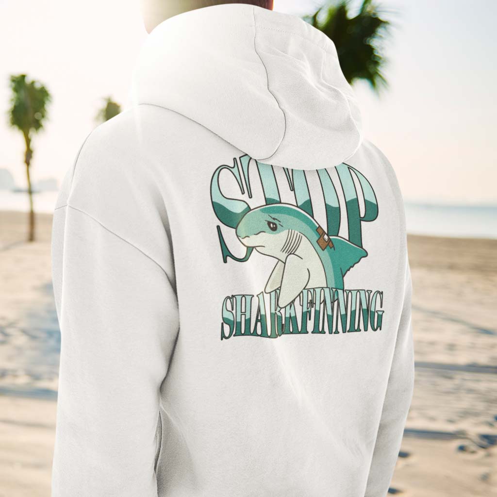 STOP SHARKFINNING | HERREN PREMIUM BIO HOODIE | BACK PRINT