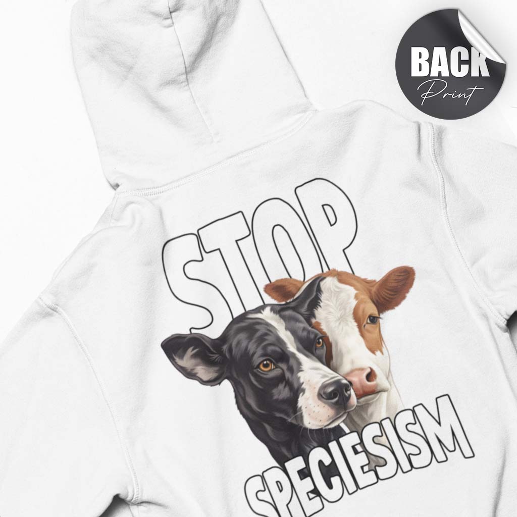 STOP SPECIESISM | HERREN PREMIUM BIO HOODIE | BACK PRINT