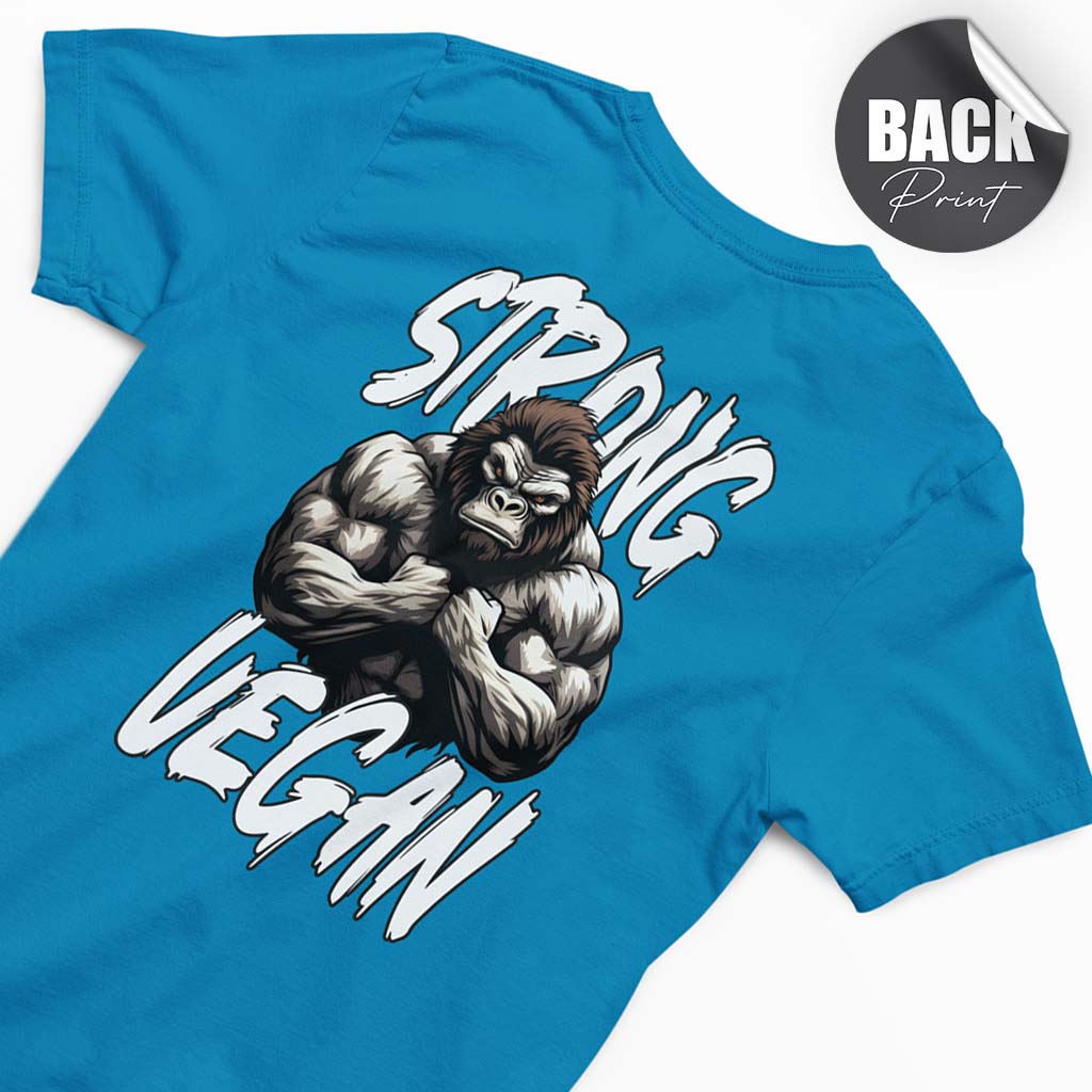 STRONG VEGAN | HERREN PREMIUM BIO SHIRT | BACK PRINT