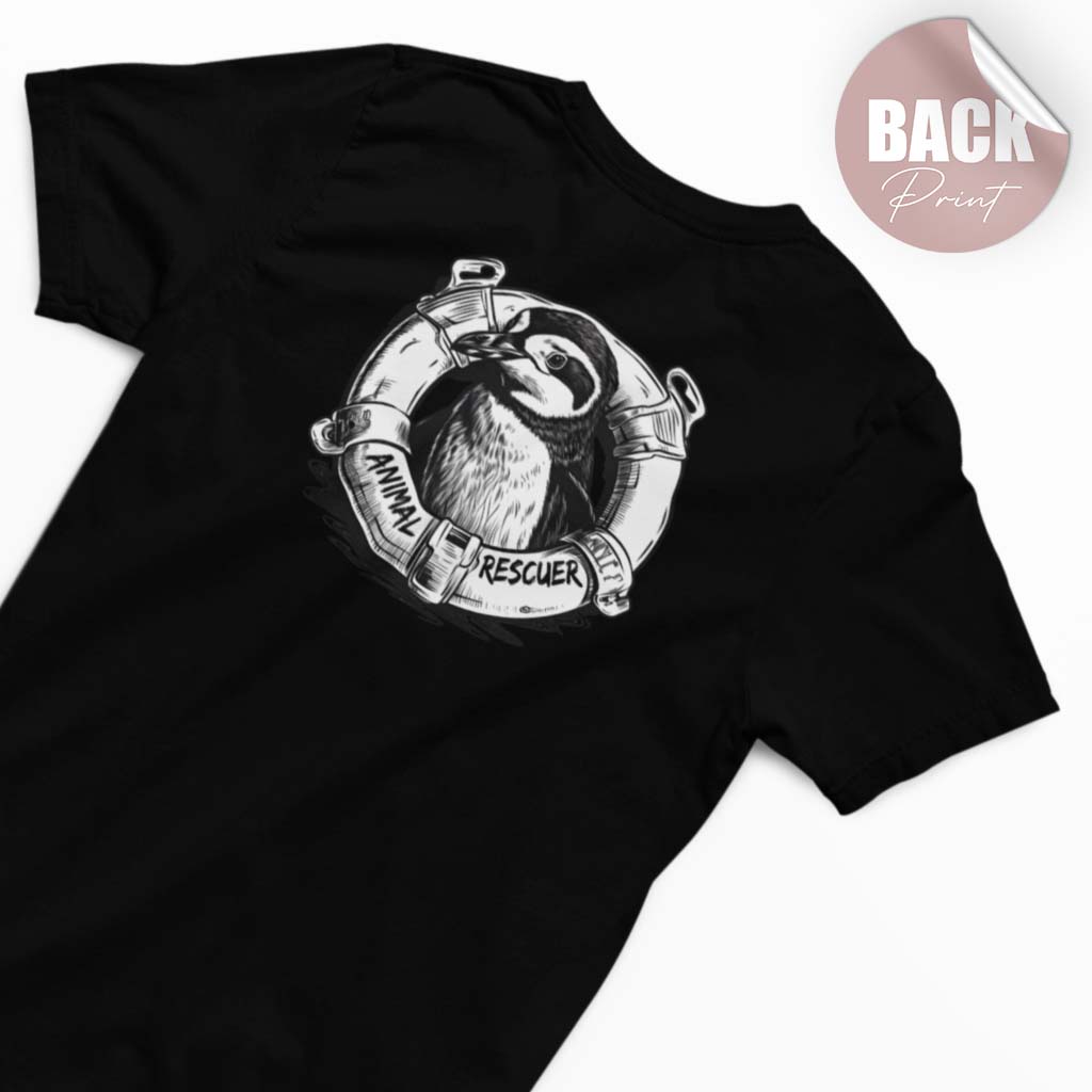 TIERRETTUNG | DAMEN PREMIUM BIO SHIRT | BACK PRINT