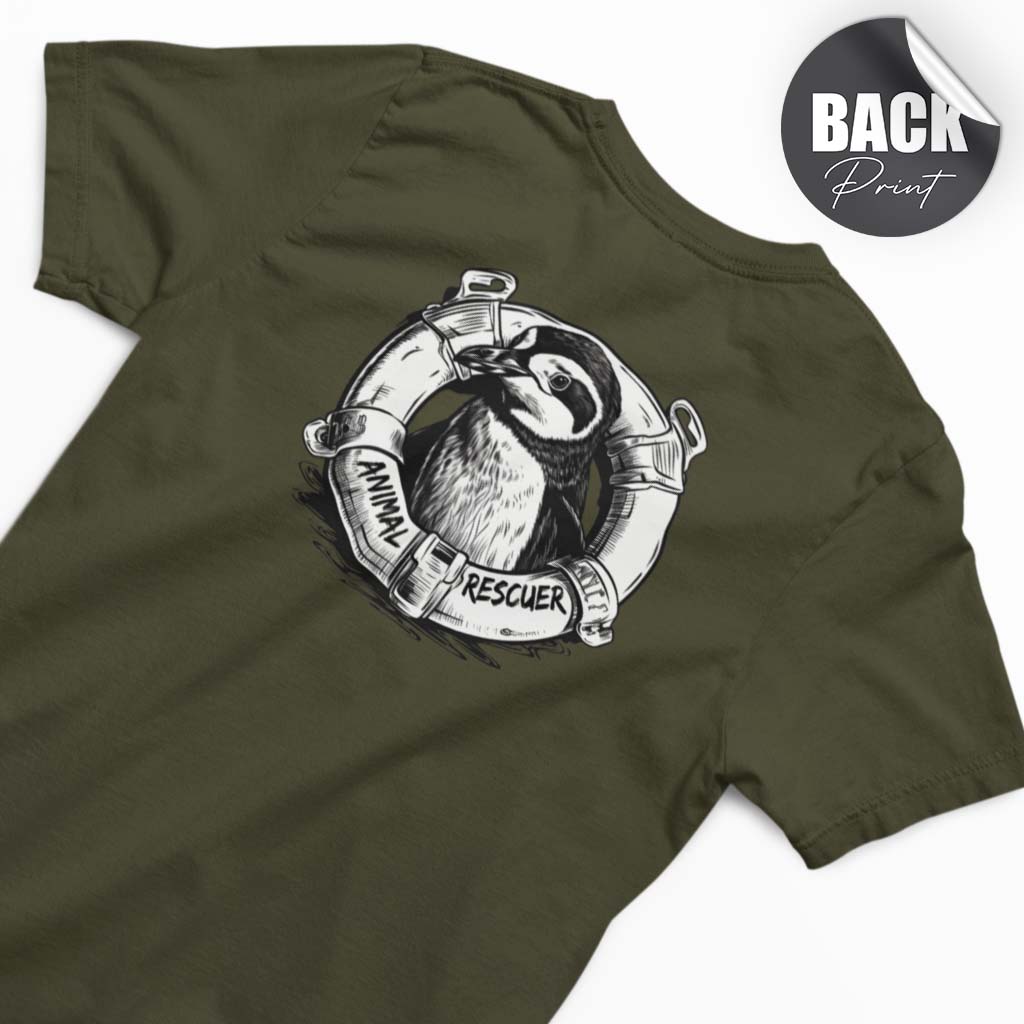 TIERRETTUNG | HERREN PREMIUM BIO SHIRT | BACK PRINT