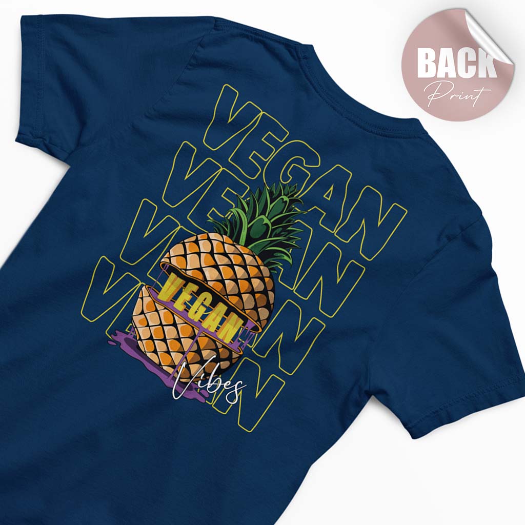 VEGANANAS | DAMEN PREMIUM V-NECK BIO SHIRT | BACK PRINT