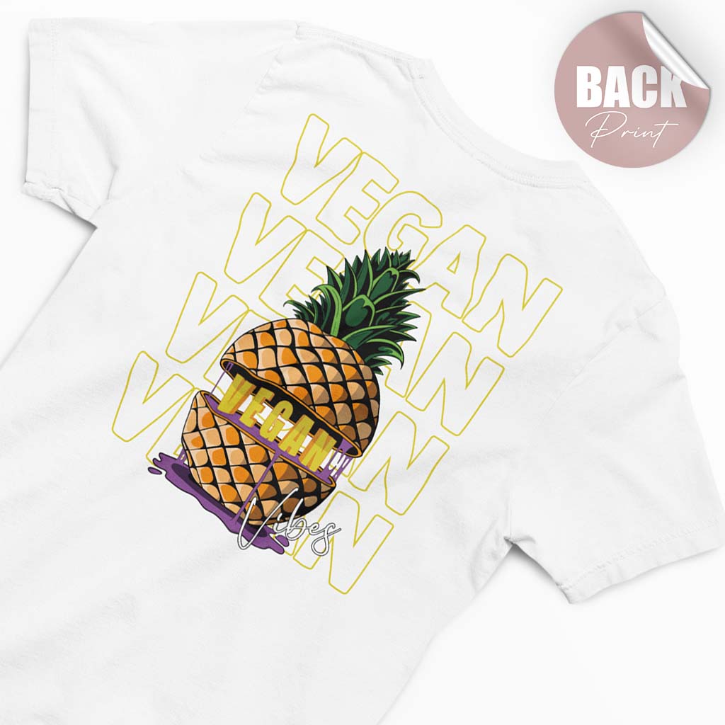 VEGANANAS | DAMEN PREMIUM V-NECK BIO SHIRT | BACK PRINT